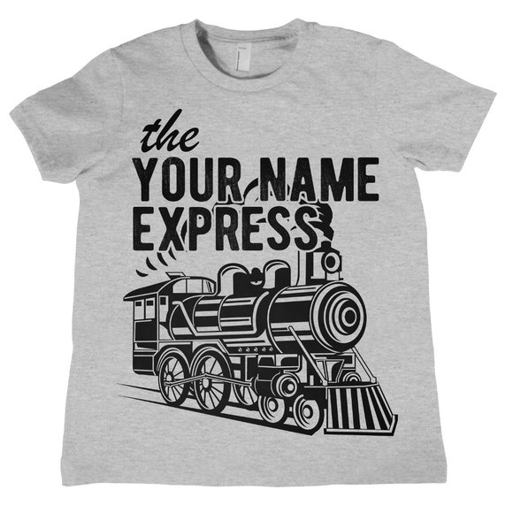 Birthday Express Train Shirts for Boys Girls Personalized Train Kids Graphic Tee - Picture 2 of 2